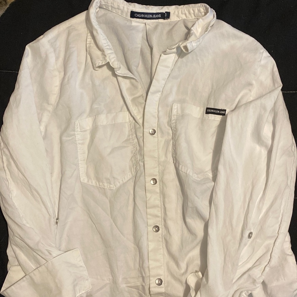 Calvin Klein White Button Down